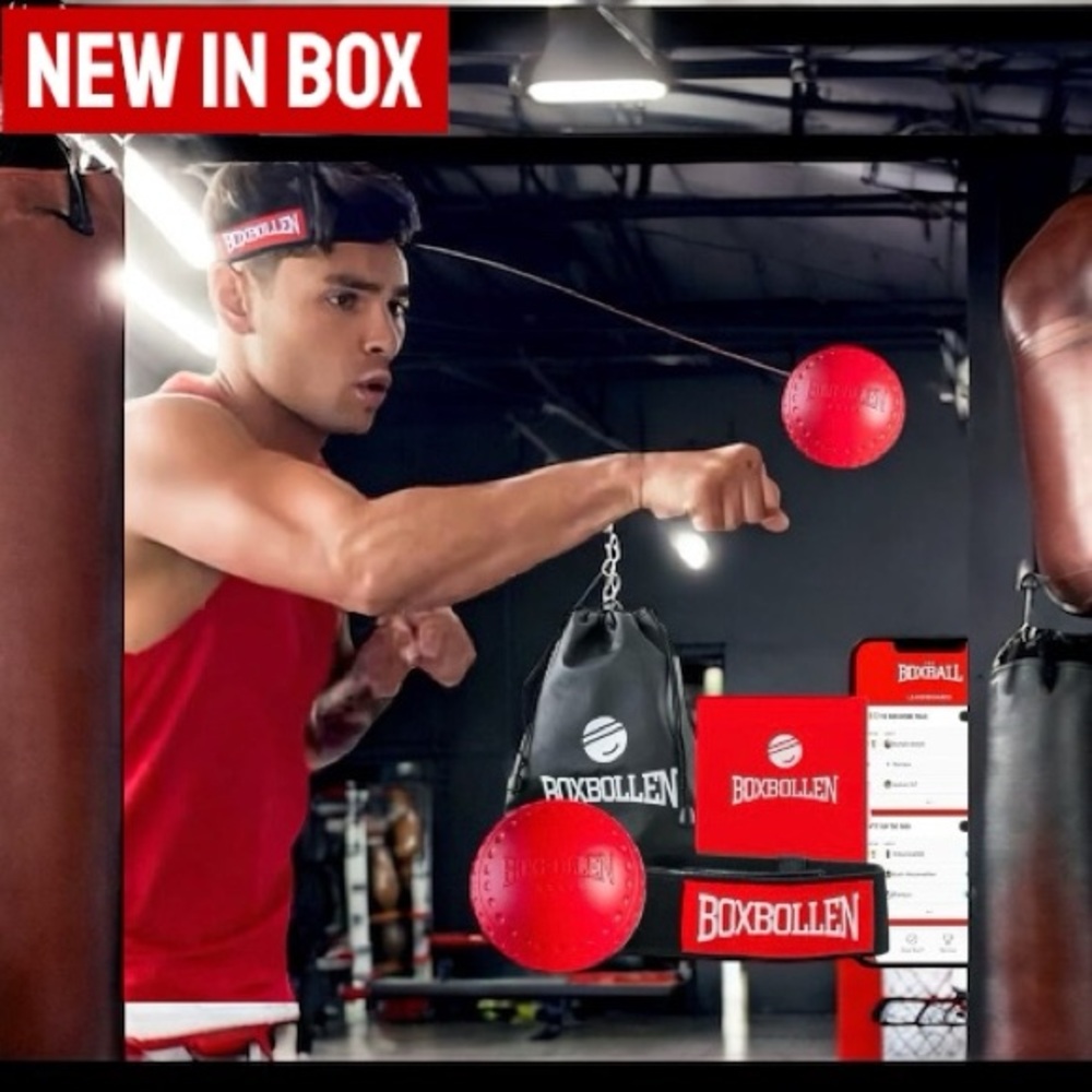 ☄️🥊Boxbollen® Boxing Reflex Ball – App-Connected Training Game